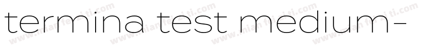termina test medium字体转换